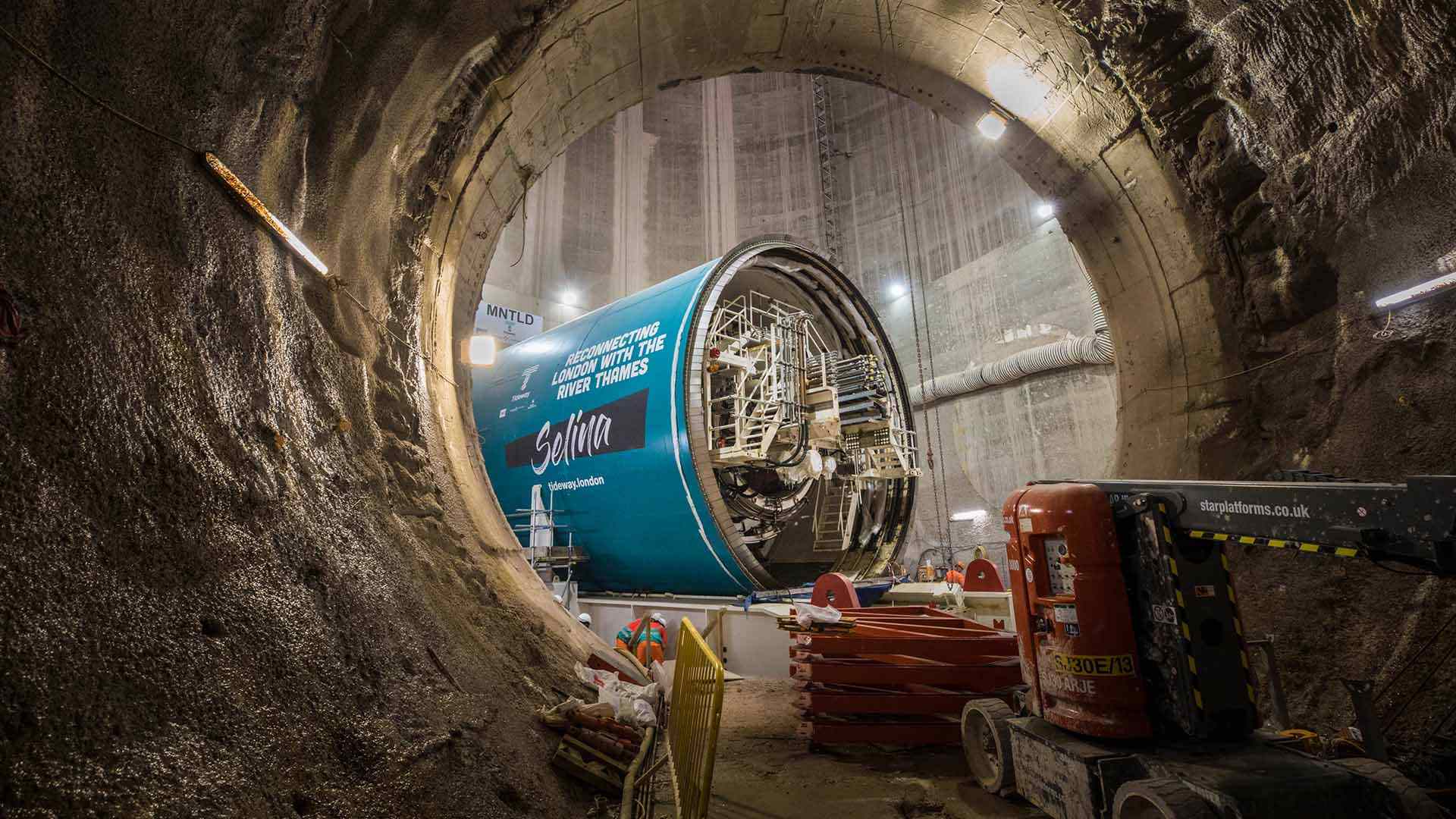 Construction of Tideway tunnel